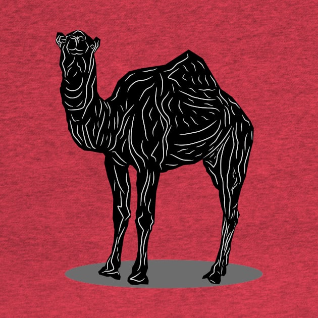 "Elegant Camel Silhouette" by Shinwys22 